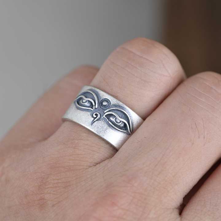 "Ajna" ring in 925 silver