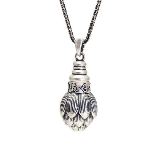 "Lotus flower" pendant in 925 silver