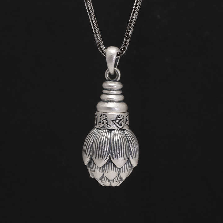 "Lotus flower" pendant in 925 silver