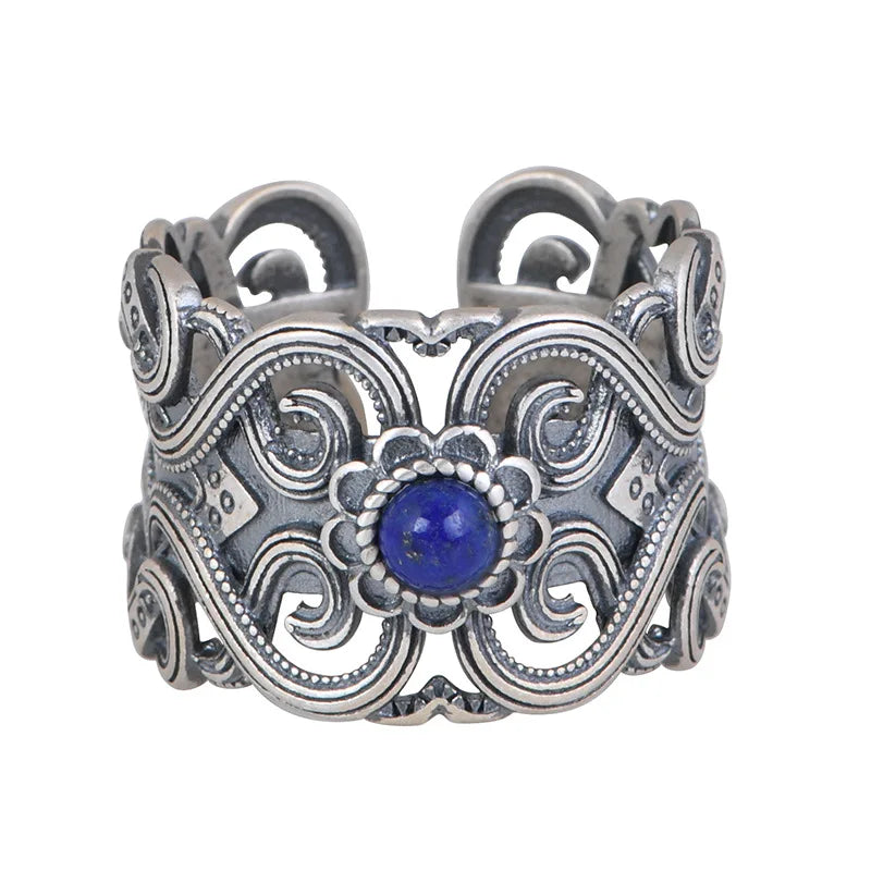 "Lapis Lazuli" ring in 925 silver