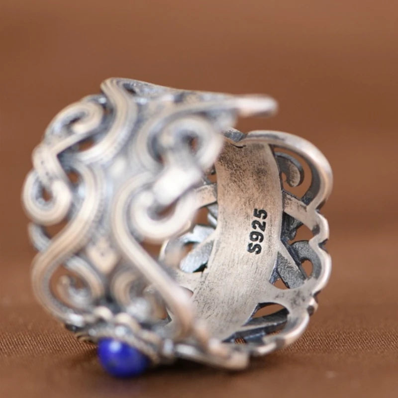 "Lapis Lazuli" ring in 925 silver