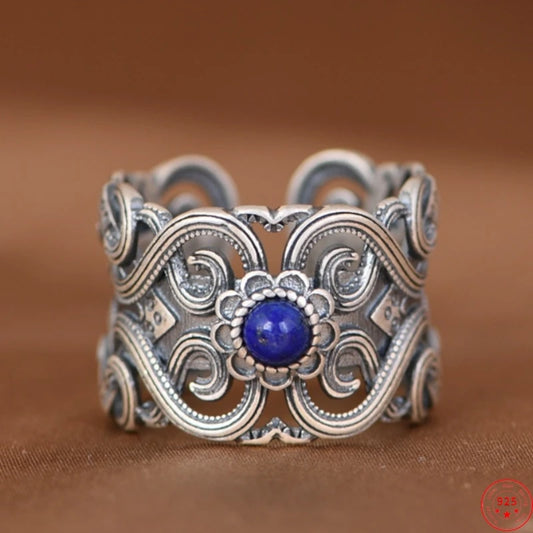 "Lapis Lazuli" ring in 925 silver