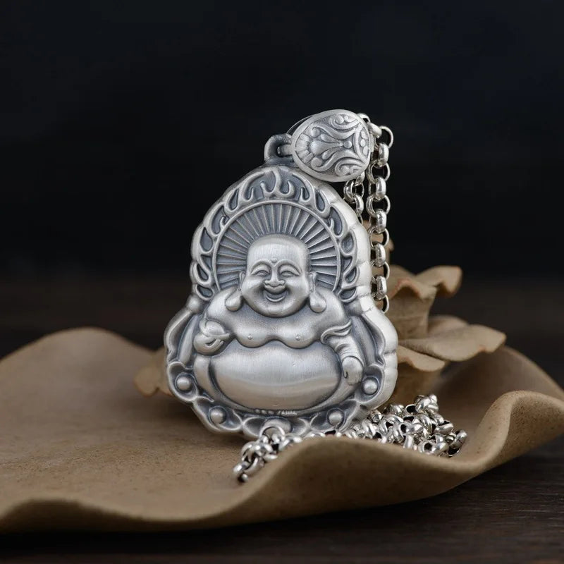 "Buddha Fozi" pendant in 925 silver