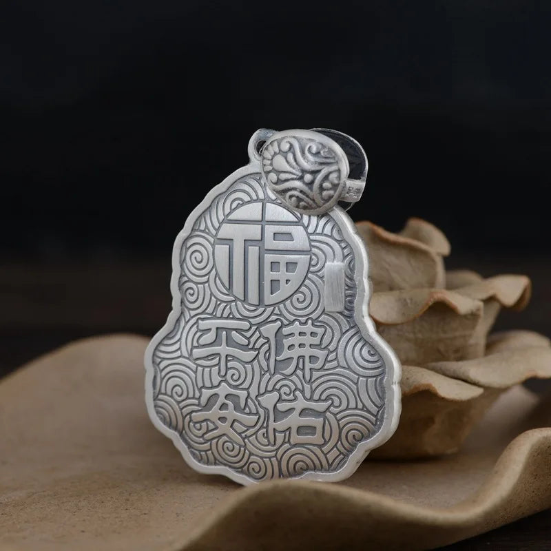 "Buddha Fozi" pendant in 925 silver