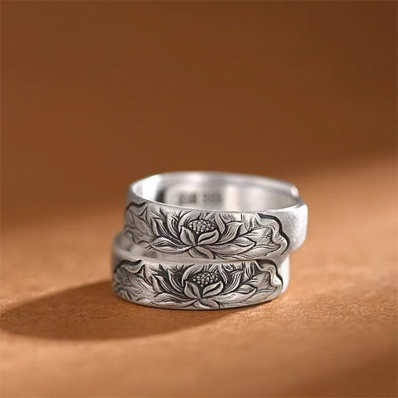 Anillo "Mini flor de loto" plata 925