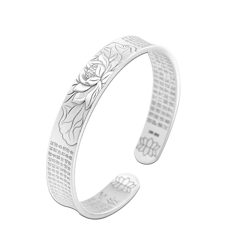 Brazalete "Flor de loto" plata 925